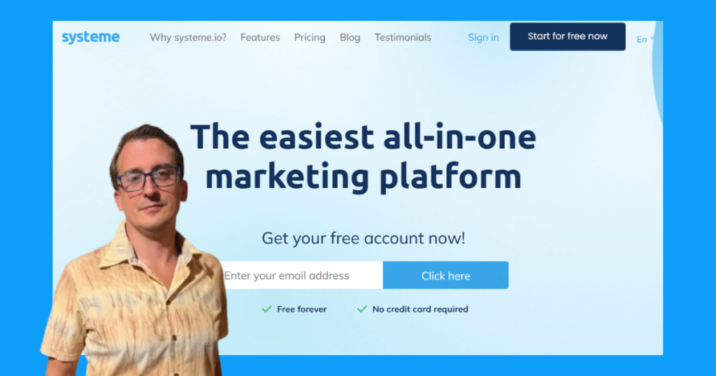 Filip Dorić recommends Systeme.io for email marketing success