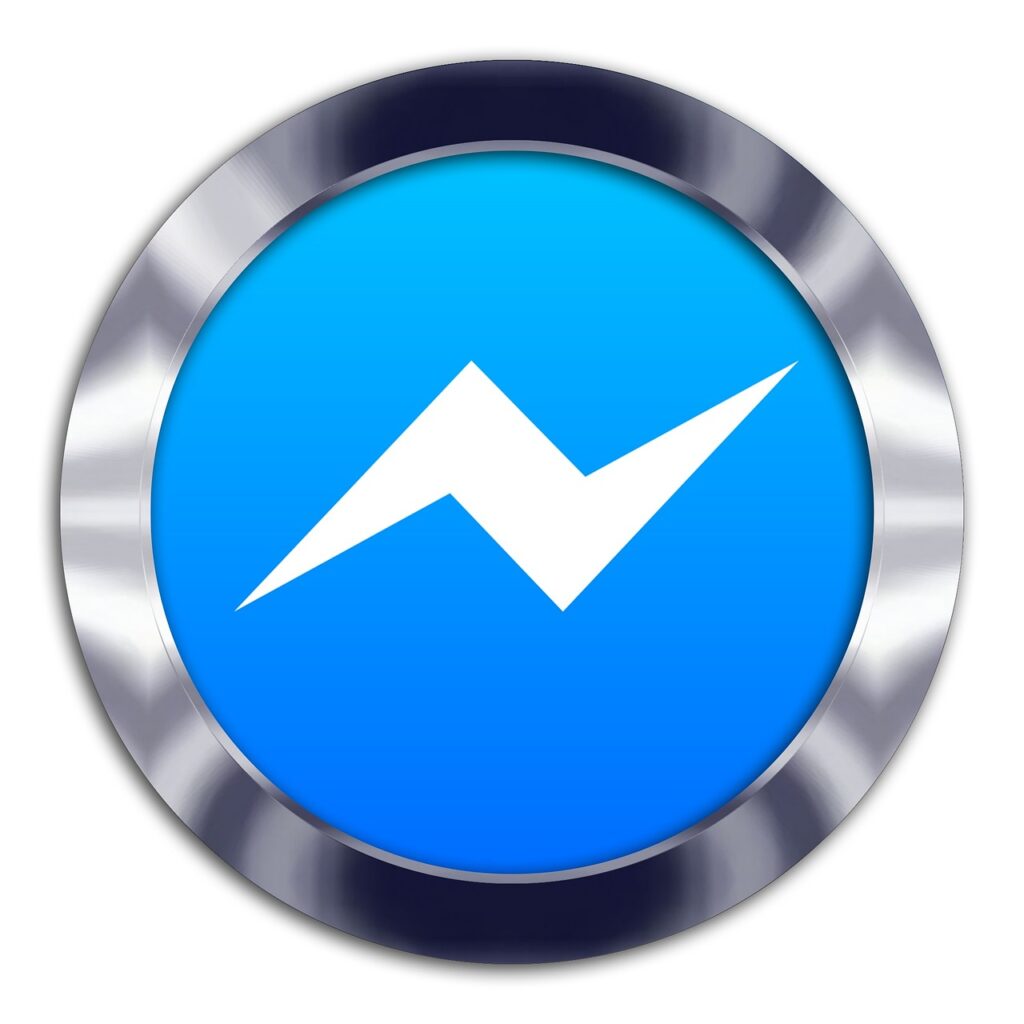 messenger, facebook, communication, internet, network, icon, blue facebook, blue network, blue community, blue internet, blue communication, blue social, blue media, messenger, messenger, messenger, messenger, messenger. Facebook Messenger logo representing messages and customer communication in Meta Business Suite.