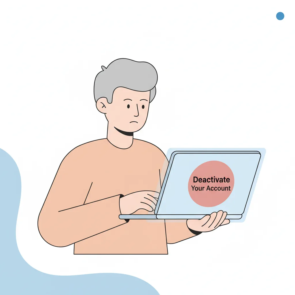 Deactivate Your Account Illustration