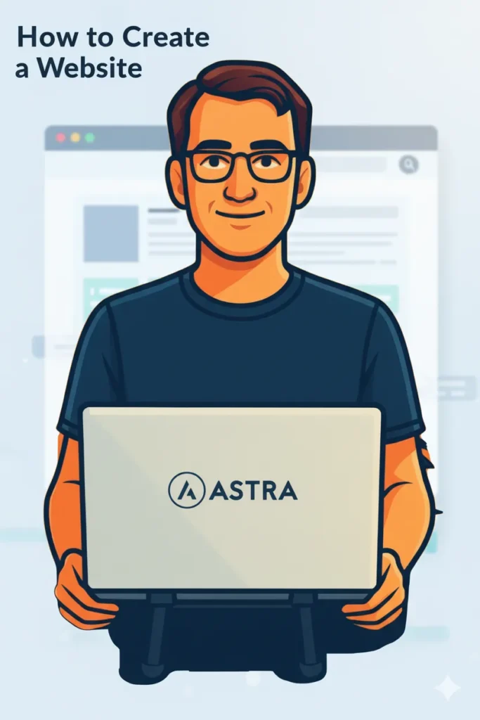 Filip Dorić showing how to create a website with Astra WordPress theme