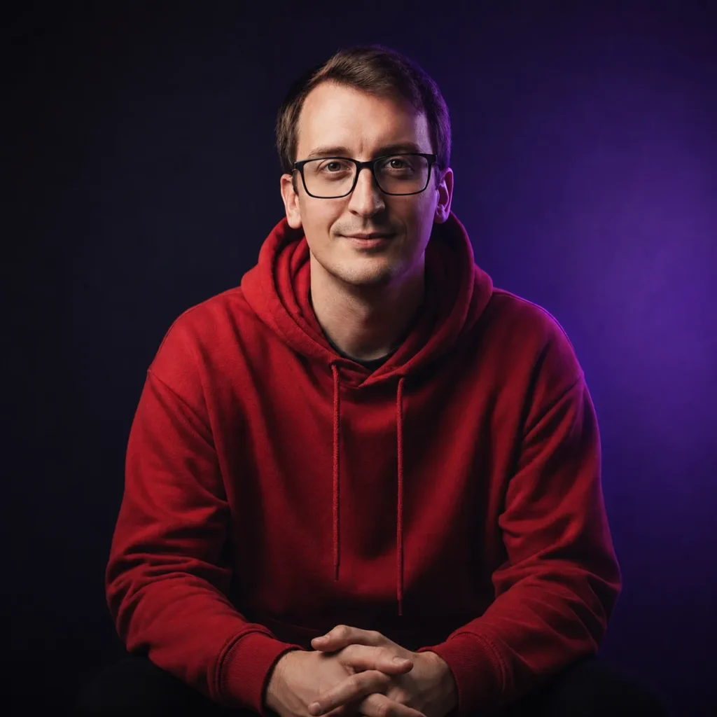 Filip Dorić working on his laptop during his online business journey while exploring digital opportunities and online growth